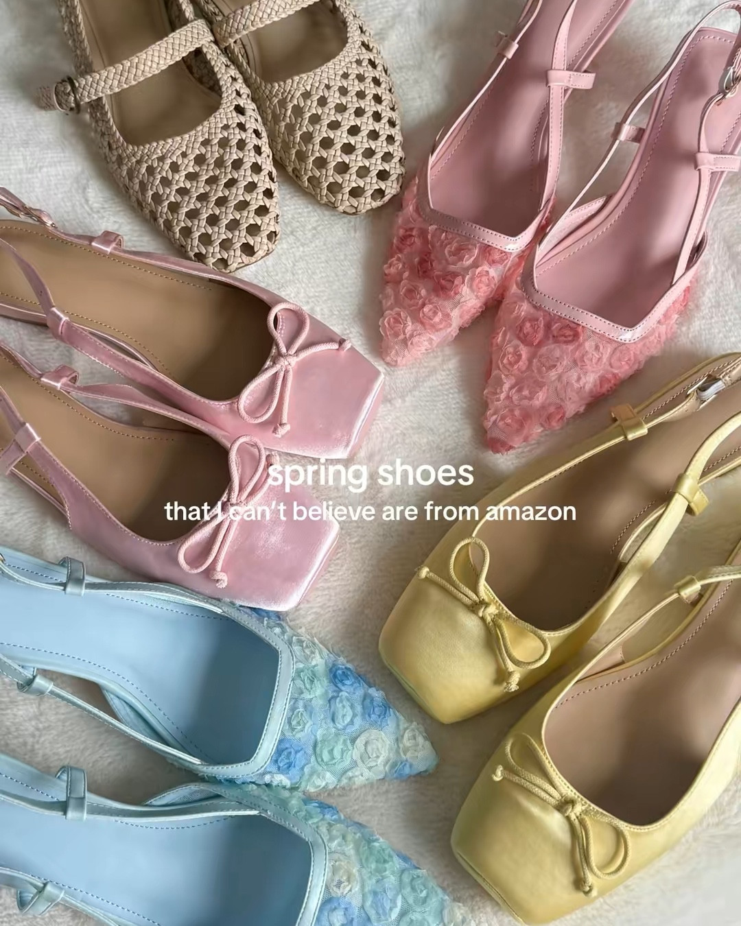 Spring shoes from Amazon 🩰🌸🤍 