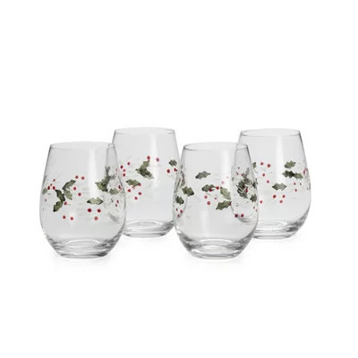 Pfaltzgraff Winterberry Stemless Wine Glasses | Wayfair North America