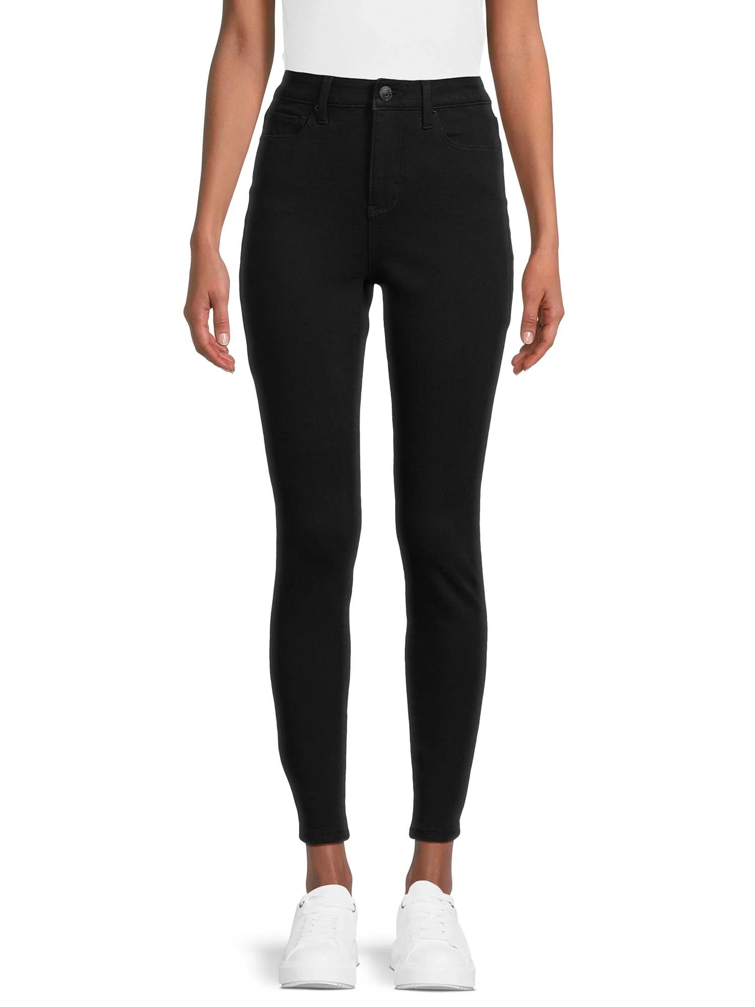 Time and Tru Women's High Rise Skinny Jeans, 29" Inseam for Regular, Sizes 2-20 | Walmart (US)