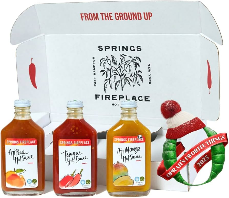 Springs Fireplace Hot Sauce Trio Gift Set, Gift Guide 2025, Hot Sauce, Tesuque, Aji Mango, Aji Pe... | Amazon (US)