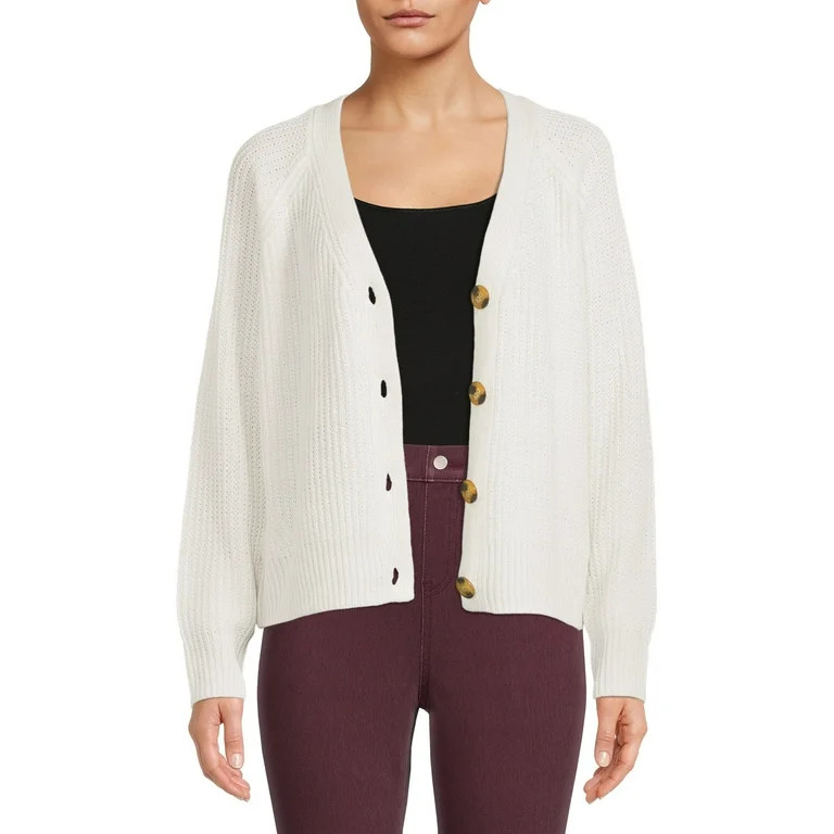 Time and Tru Women's Boyfriend Cardigan | Walmart (US)