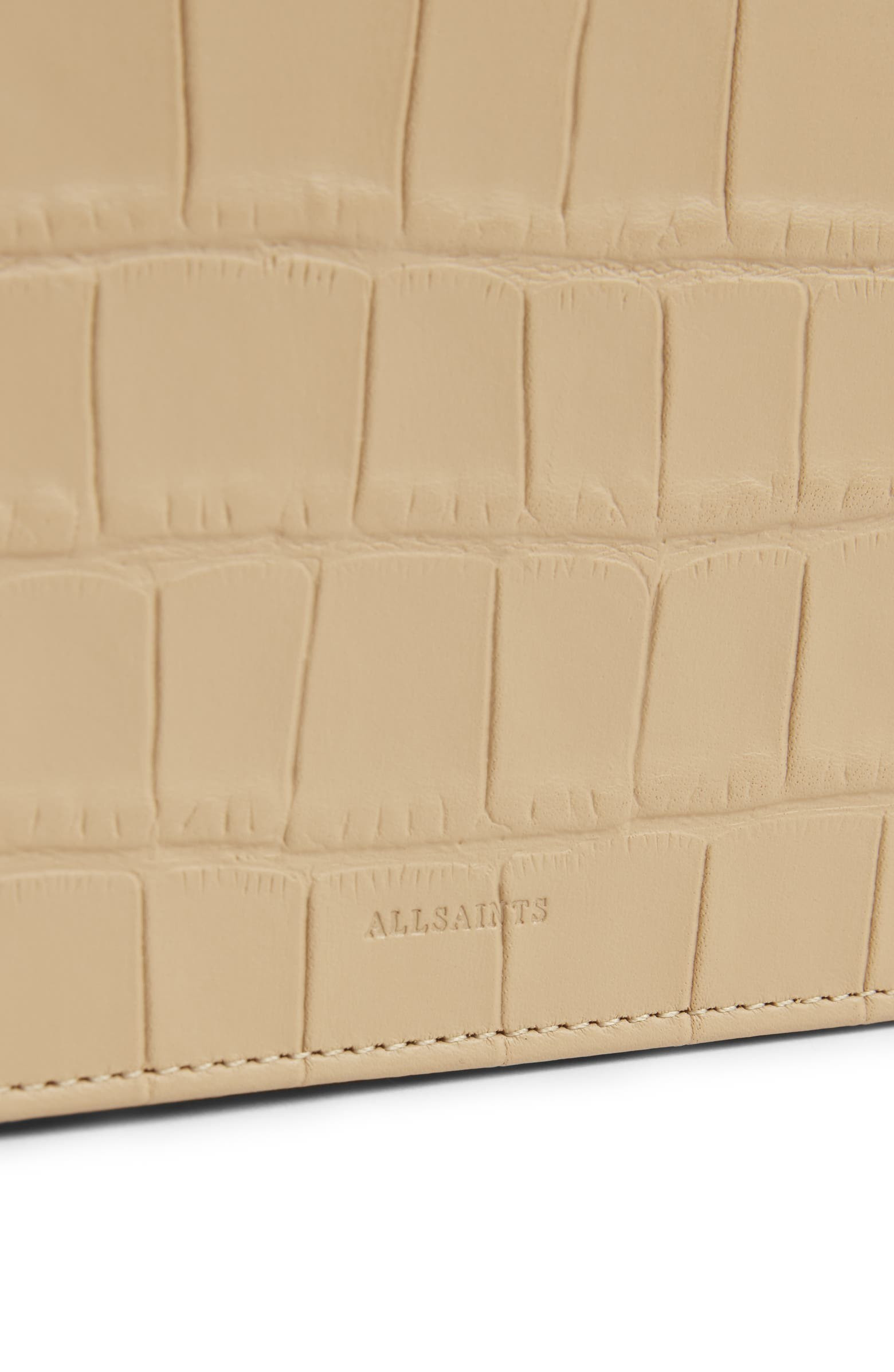 Fetch Croc Embossed Leather Chain Crossbody Wallet | Nordstrom | Nordstrom