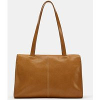 Zara - Leather Shoulder Bag - Mustard - One Size Only - Woman | Zara US