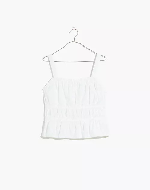 Poplin Sophia Peplum Tank | Madewell