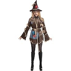 Spooktacular Creations Adult Women Scary Scarecrow Costume for Halloween Dress up Party | Amazon (US)