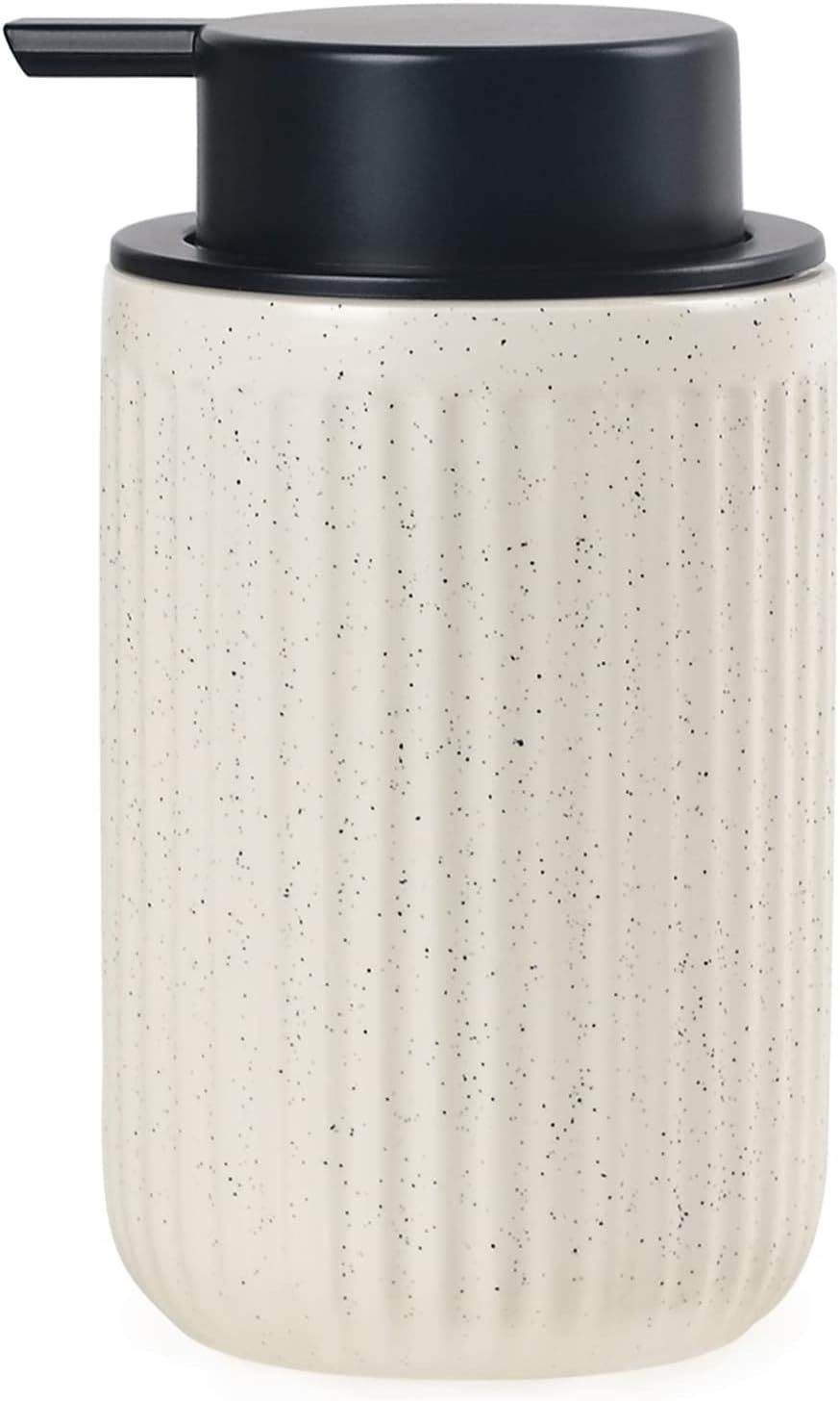 BosilunLife Dish Hand Soap Dispenser - Liquid Pump Soap Dispenser for Bathroom Decro 12oz Ceramic... | Amazon (US)