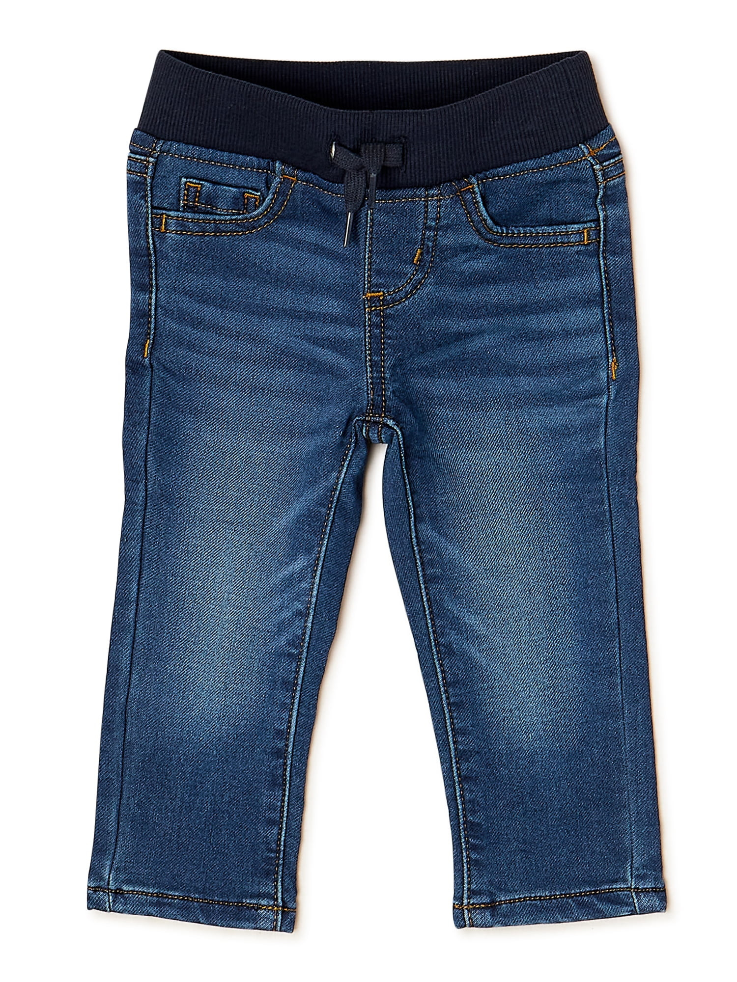 Wonder Nation Baby and Toddler Boys’ Knit Denim Jeans, Sizes 12M-5T | Walmart (US)