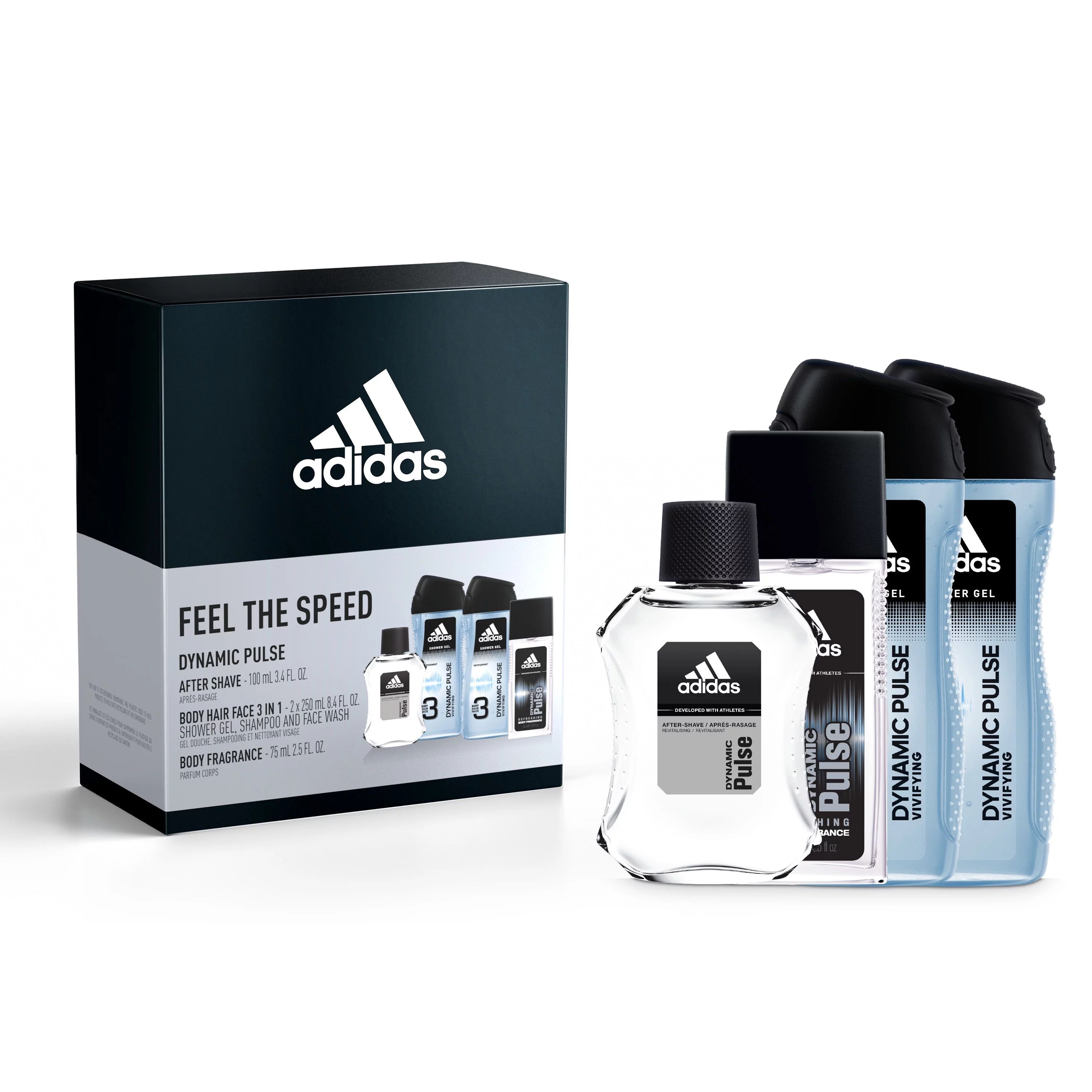 ($24 Value) ADIDAS Dynamic Pulse Fragrance Gift Set: After Shave + 3-in-1 Body, Hair & Face Showe... | Walmart (US)