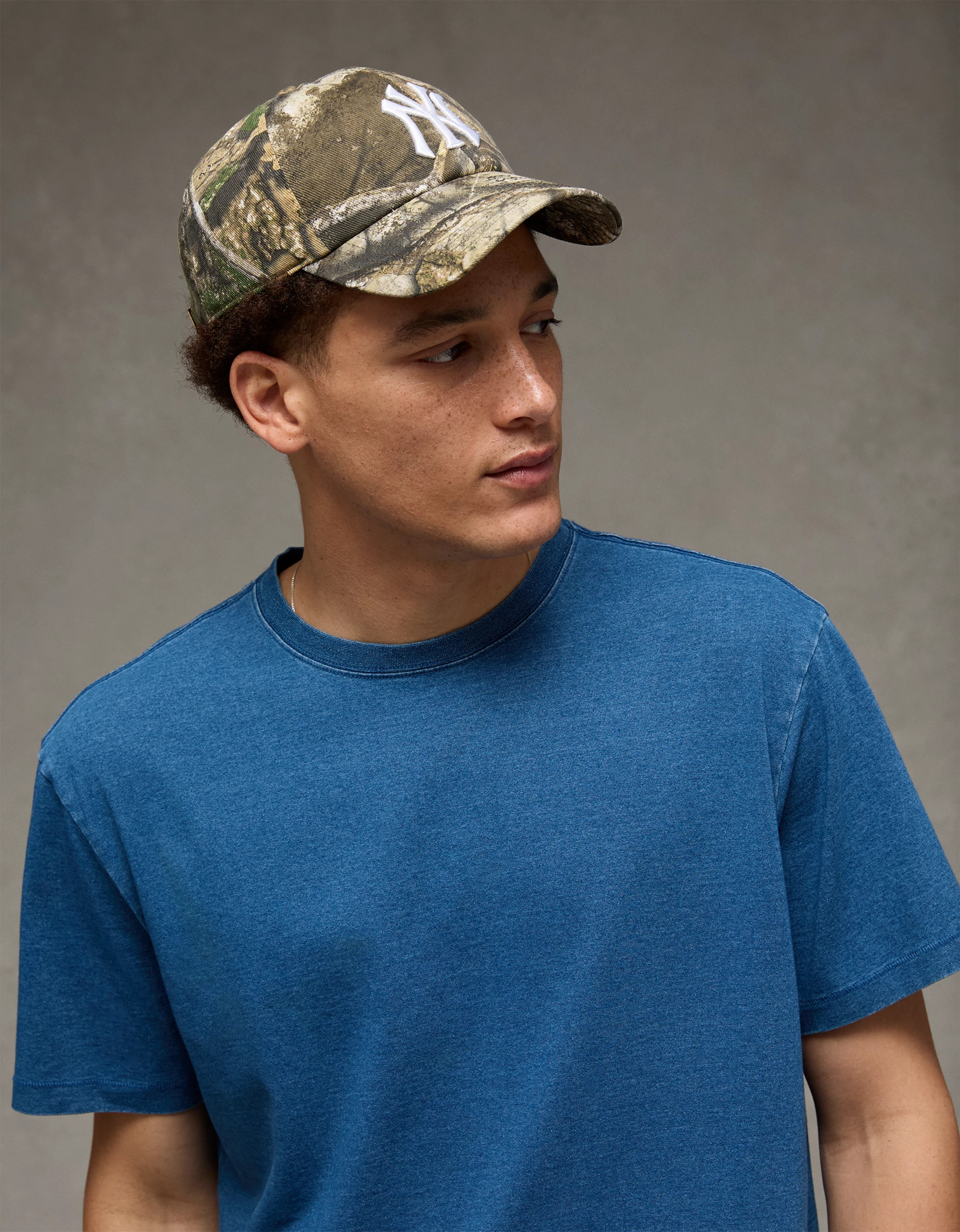 '47 Brand New York Yankees Realtree Apx Clean Up Hat | American Eagle Outfitters (US & CA)