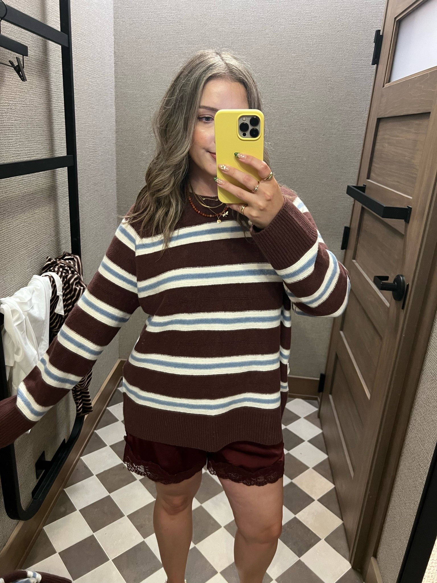Bought the cutest fall sweater at Abercrombie, currently 20% off! Sized up to XL for an oversized fit. Also linked my lace shorts, wearing M

#LTKfall #LTKsale #LTKmidsize