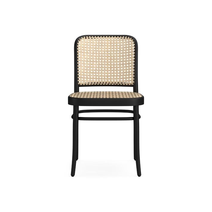 Ton #811 Dining Side Chair w/ Natural Cane Seat/Back, Black Grain | Williams-Sonoma