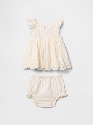Baby Eyelet Cotton Outfit Set | Gap (US)