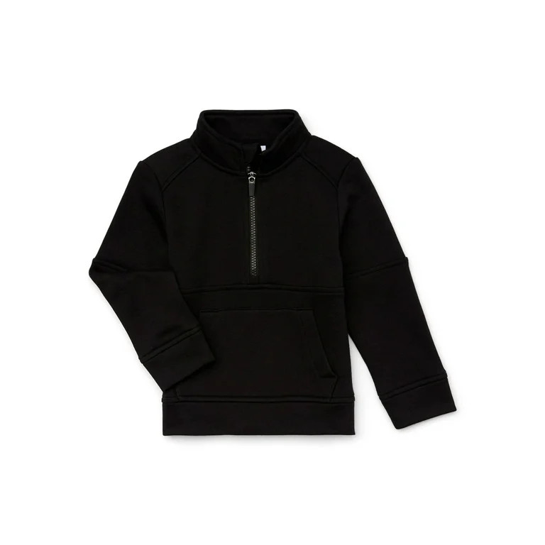 Wonder Nation Toddler Boy Quarter Zip Pullover, Sizes 12M-5T | Walmart (US)