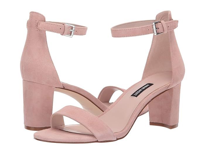 Nine West Pruce Block Heel Sandal (Modern Pink) High Heels | Zappos