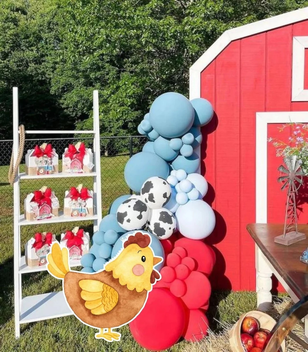 BIG DECOR FARM Birthday: Cutout Decor Farm Animals, Farm Printable Baby Shower, Birthday Party, D... | Etsy (US)