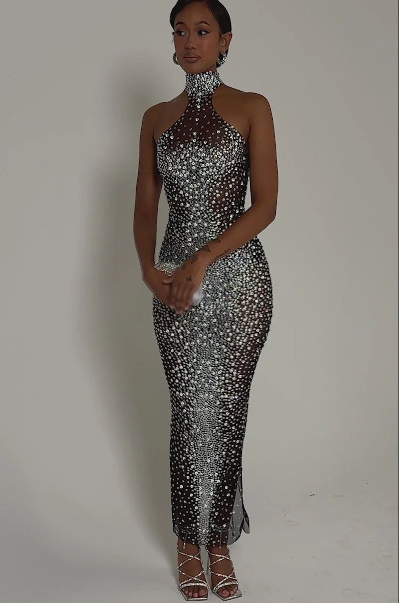 CRYSTAL CORE MAXI DRESS | AKIRA
