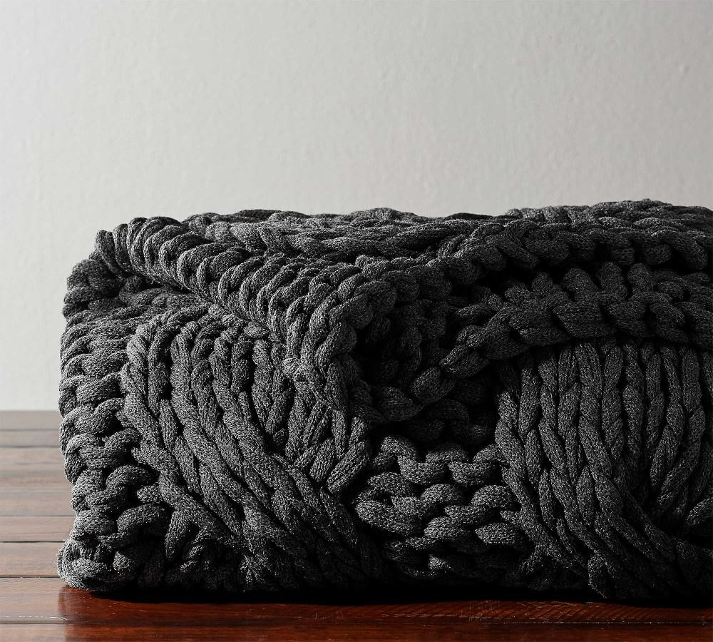 Colossal Handknit Throws | Pottery Barn (US)