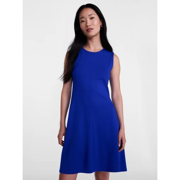 Scenario Women's and Women's Plus Fit and Flare Mini Dress, Sizes XS-4X | Walmart (US)