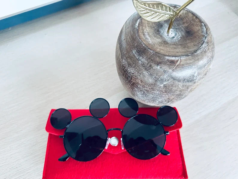 Mickey Sunglasses W/ Red Case adult Size - Etsy | Etsy (US)
