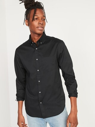 Regular Fit Built-In Flex Everyday Poplin Shirt for Men | Old Navy (US)