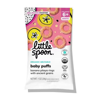 Little Spoon Organic Banana Pitaya Ring Baby Puffs – 1oz | Target