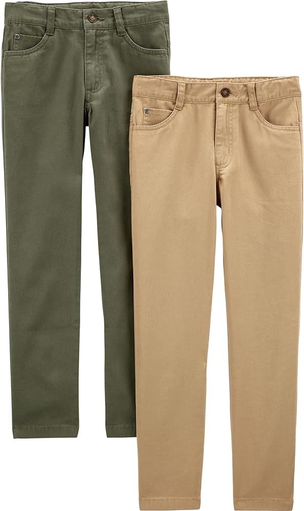 Simple Joys by Carter's Baby Boys' 2-Pack Twill Pants | Amazon (US)