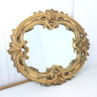 Vintage Mirror, Shabby Chic Scroll Frame, Nordic Decor, Scroll, French Ornate Plaster | Etsy (US)