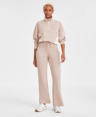 And Now This Women's Scuba Wide-Leg Tie-Waist Pants, Created for Macy's  - Macy's | Macy's