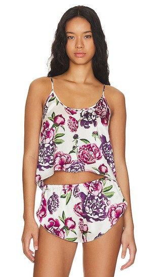 Celine Open Back Cami in Blush Peony Print | Revolve Clothing (Global)