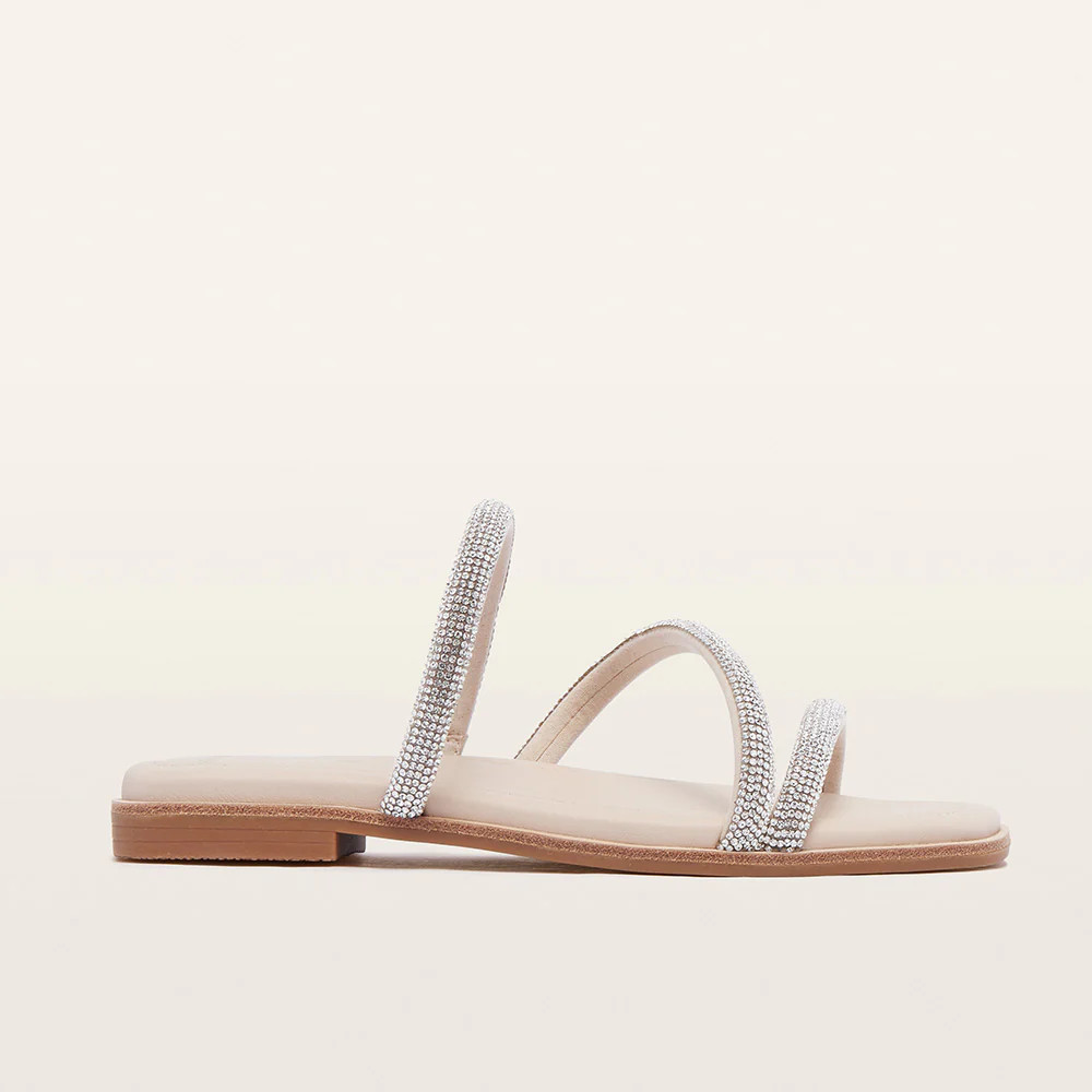 Remy Light Blush Crystal Slides | FRANKIE4 | FRANKIE4