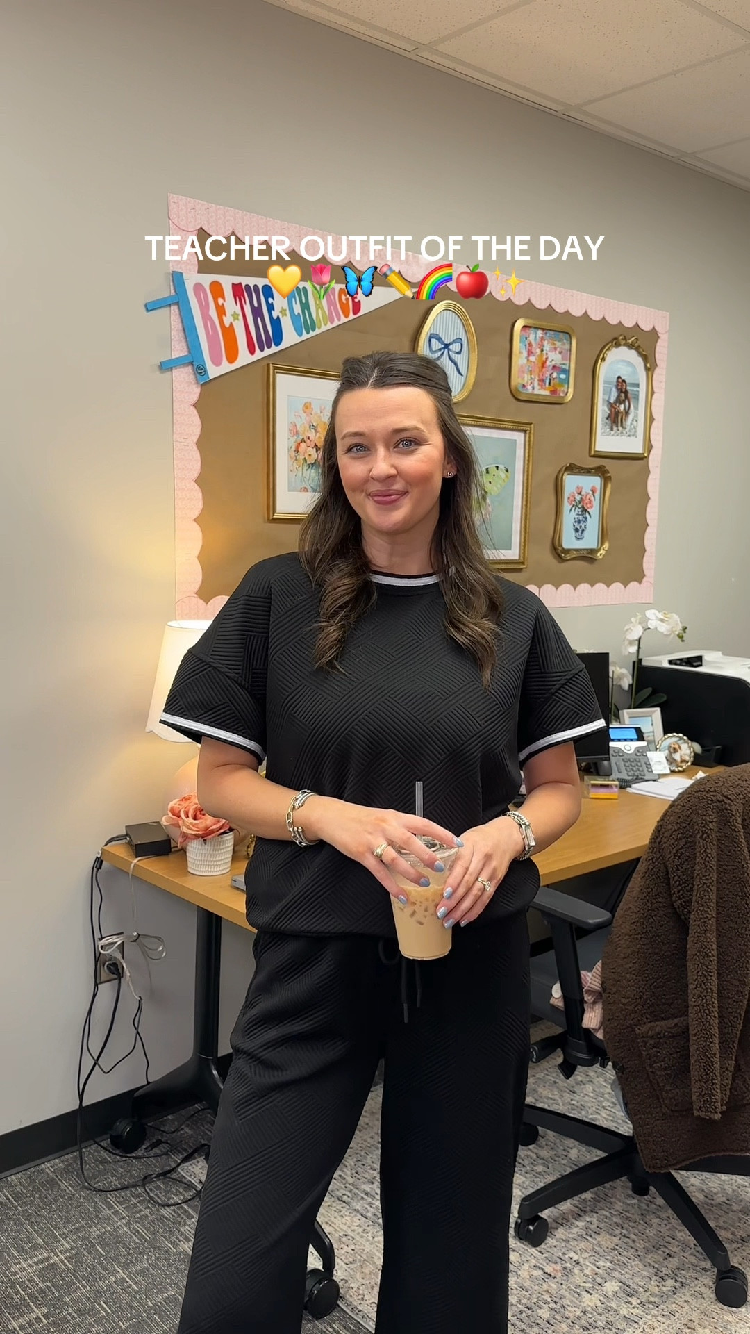 teacher outfit of the day! comfy outfit from amazon! wearing a M!