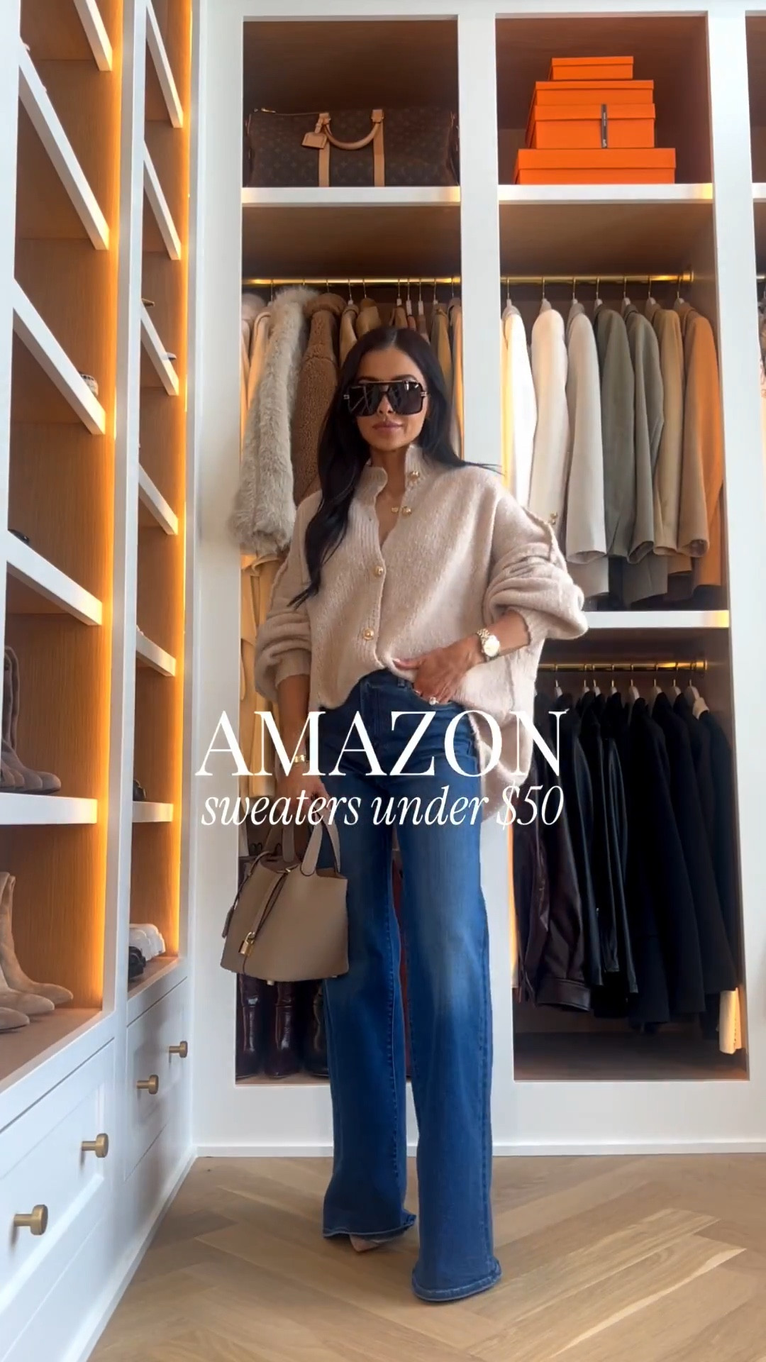 Amazon sweaters I’ll be wearing during these cold winter temps and they’re all under $50
Wearing an XS in everything 
Mother denim wearing a 24 run TTS
Amazon handbags 



#LTKootd #LTKPetite #LTKSaleAlert