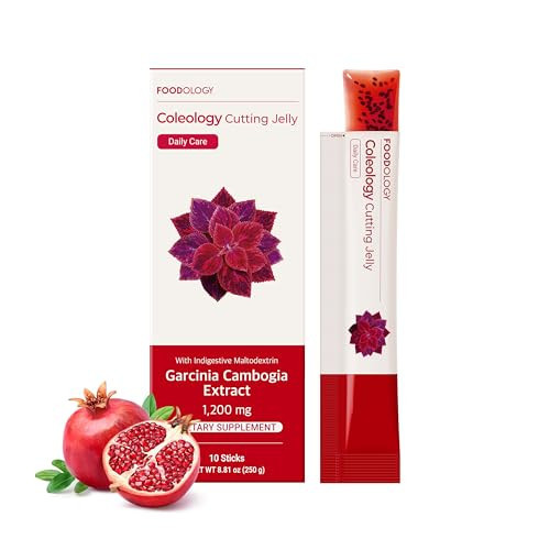 FOODOLOGY Coleology Cutting Jelly (10 Days) - Garcinia Cambogia (HCA) Jelly Sticks. Delicious Pomegranate Flavored. Chia Seeds, Collagen. | Amazon (US)