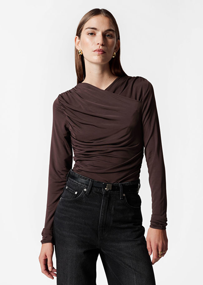 Ruched Wrap Top | & Other Stories EU