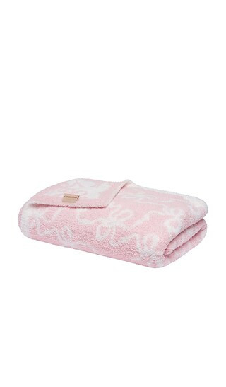 LoveShackFancy Teddy Bow Blanket in Pink. | Revolve Clothing (Global)