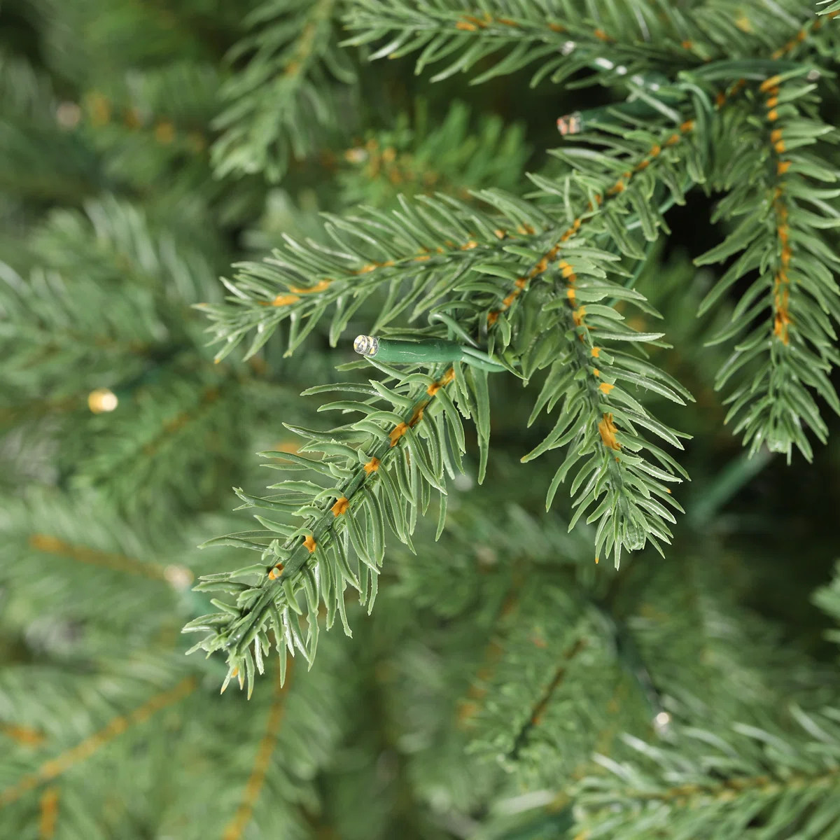 Leilonie Pre-Lit Green Full Fir Artificial Christmas Tree with Lights | Wayfair North America