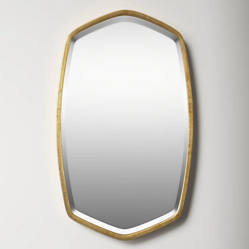 Luco Asymmetrical Metal Wall Mirror | Wayfair North America