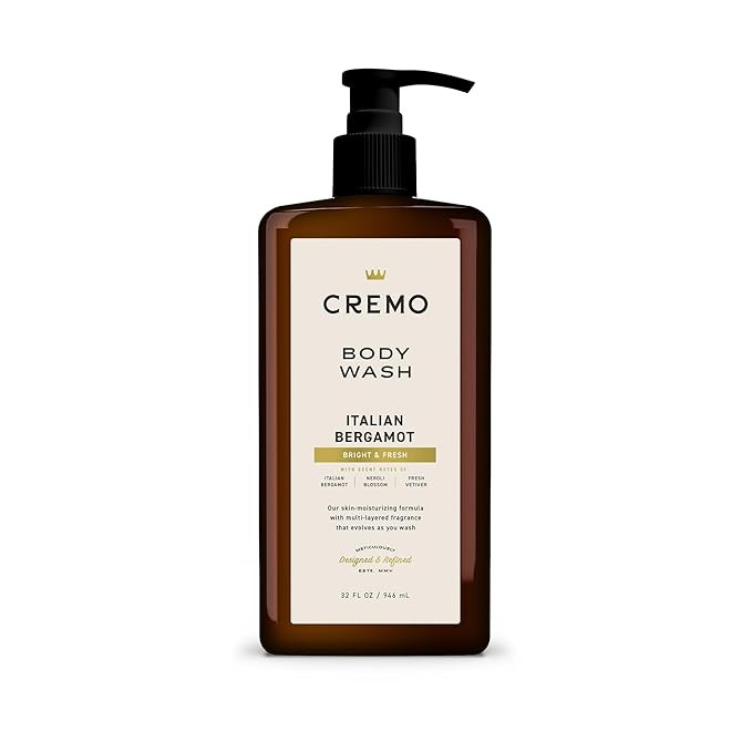 Cremo Rich-Lathering Italian Bergamot Body Wash for Men, Notes of Italian Bergamot, Neroli Blosso... | Amazon (US)