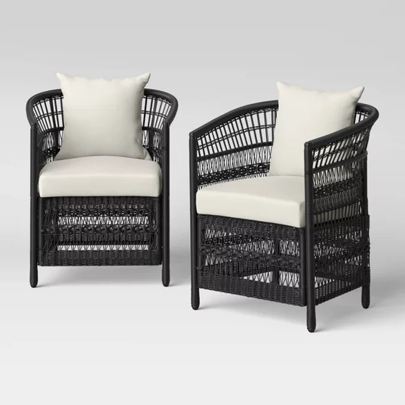 Mulberry 2pk Patio Club Chair - Threshold™ | Target