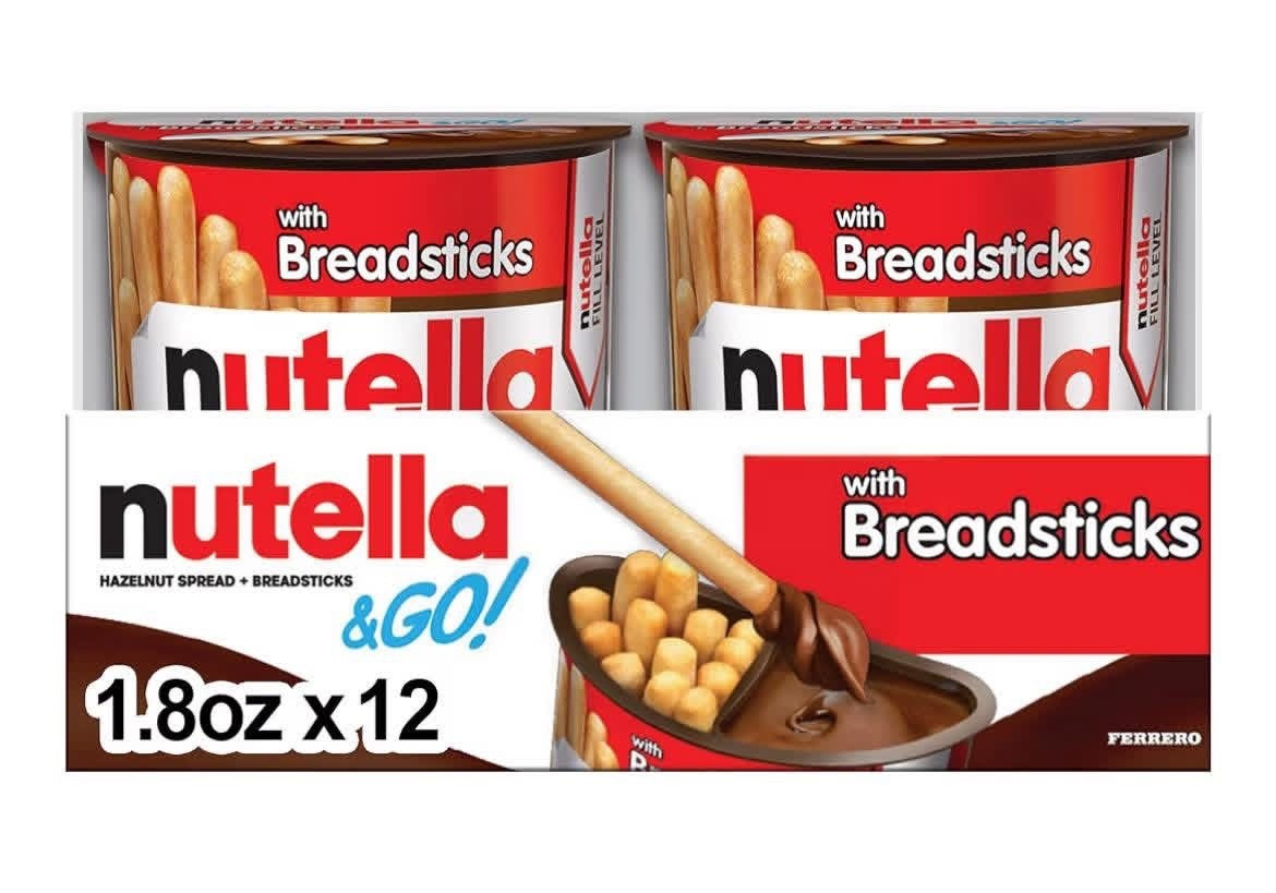 Amazon has 12 Packs of Nutella & Go Breadstick Snack Packs for only $10.87 today!! This is an EXCELLENT deal and the lowest these have been in months - a 4 Pack retails at Target and Walmart for $7.19 and you’re getting 12 in this pack! 🙌🏻 If you are a Nutella fan, these are such a tasty snack - my kids love these!

#LTKKids #LTKHome #LTKSaleAlert