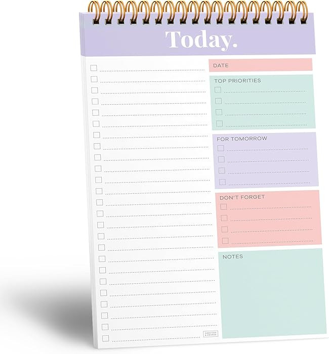 Sweetzer & Orange Daily & Weekly To Do List Notepad – Undated Work Planner & Organizer with Wis... | Amazon (US)