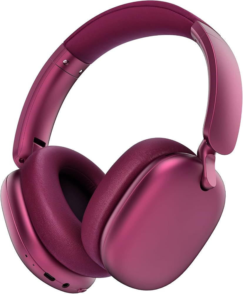 C6 Active Noise Cancelling Headphones, Wireless Over Ear Bluetooth Headphones, 60H Playtime, Ligh... | Amazon (UK)