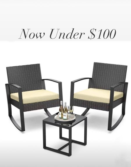 Great price on this patio chat set. Patio decor, patio furniture.

#LTKfamily #LTKfindsunder100 #LTKhome