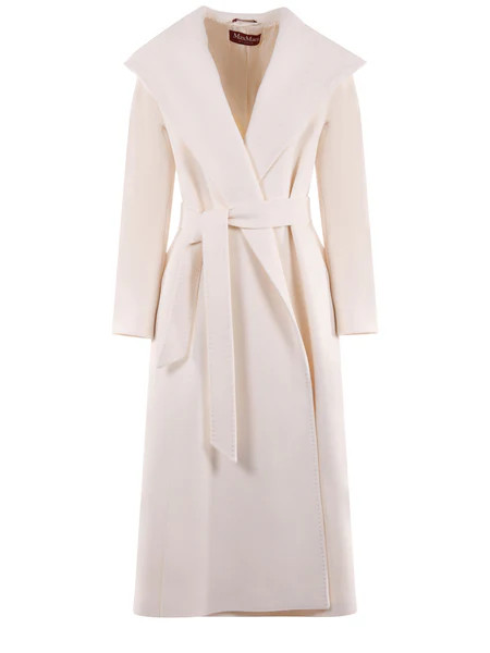 Max Mara Studio Hooded Belted Coat | Cettire Global