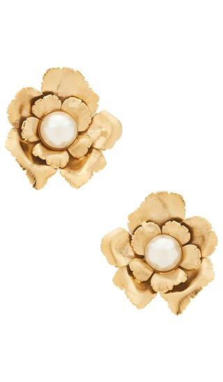 Favorite Jasmine Floral Pearl Button Earrings in Gold

              
    
        
        
    ... | Revolve Clothing (Global)