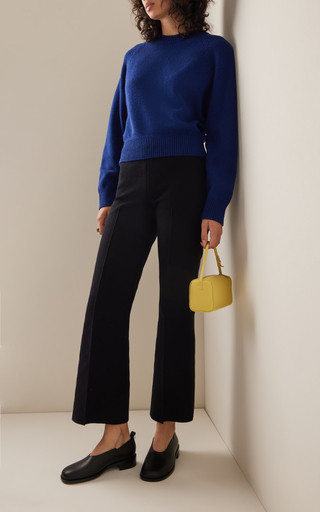 Long Kick Flared Stretch-Cotton Knit Pants | Moda Operandi (Global)