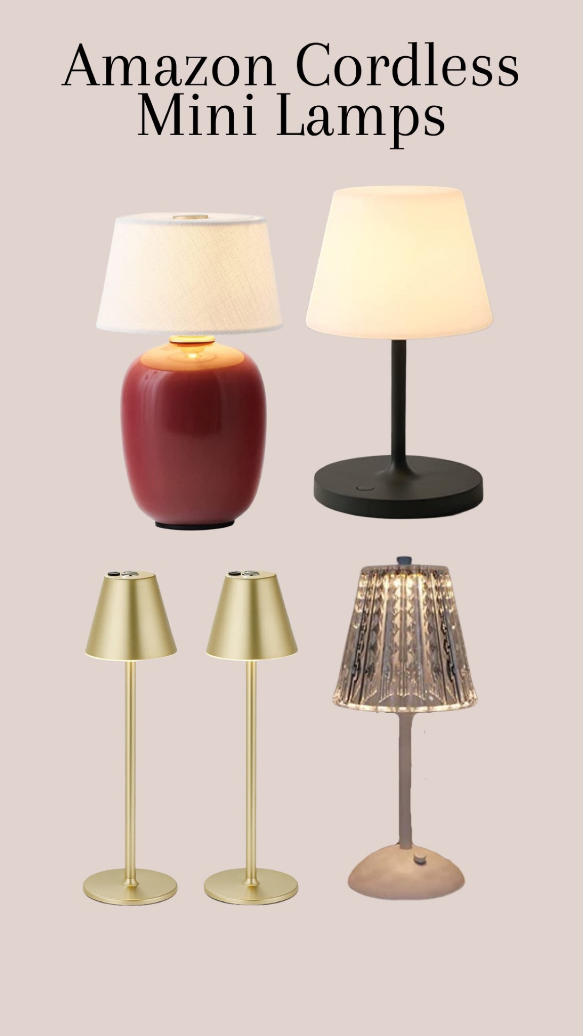Amazon Cordless Mini Lamps 

#LTKstyletip #LTKFind #LTKhome
