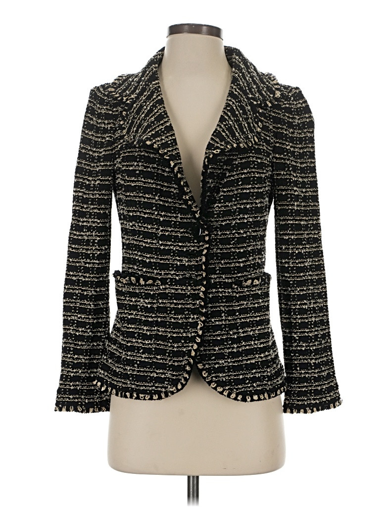 St. John Tweed Black Blazer Size 4 - 86% off | ThredUp (US)