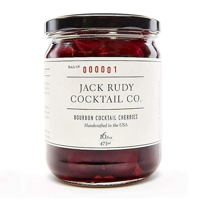 Jack Rudy Cocktail Co, Cherries Bourbon Barrel Aged, 16 Fl Oz | Amazon (US)