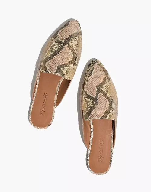 The Frances Skimmer Mule in Snake Embossed Leather | Madewell